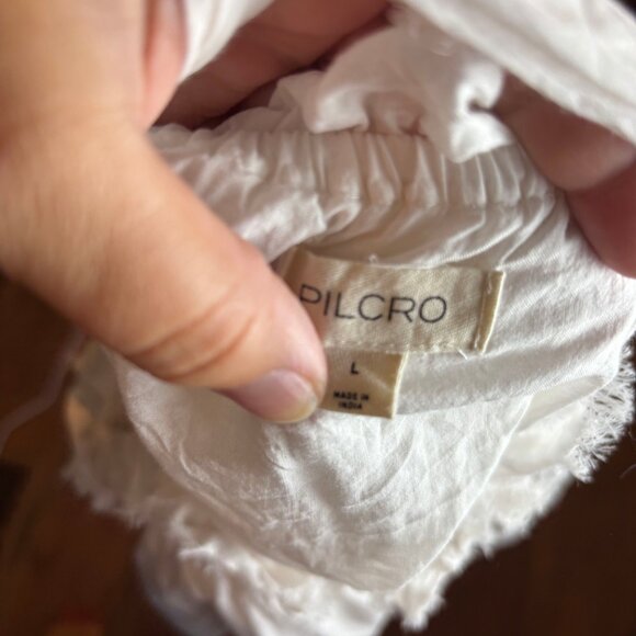 Pilcro Anthropologie White Ruffled Sleeveless Camisole - Picture 5 of 6